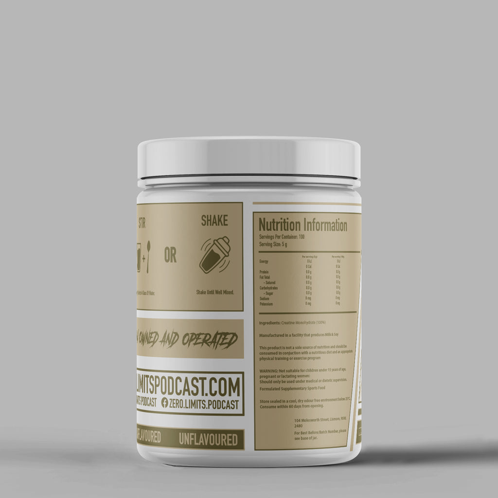 100% CREATINE MONOHYDRATE 500g