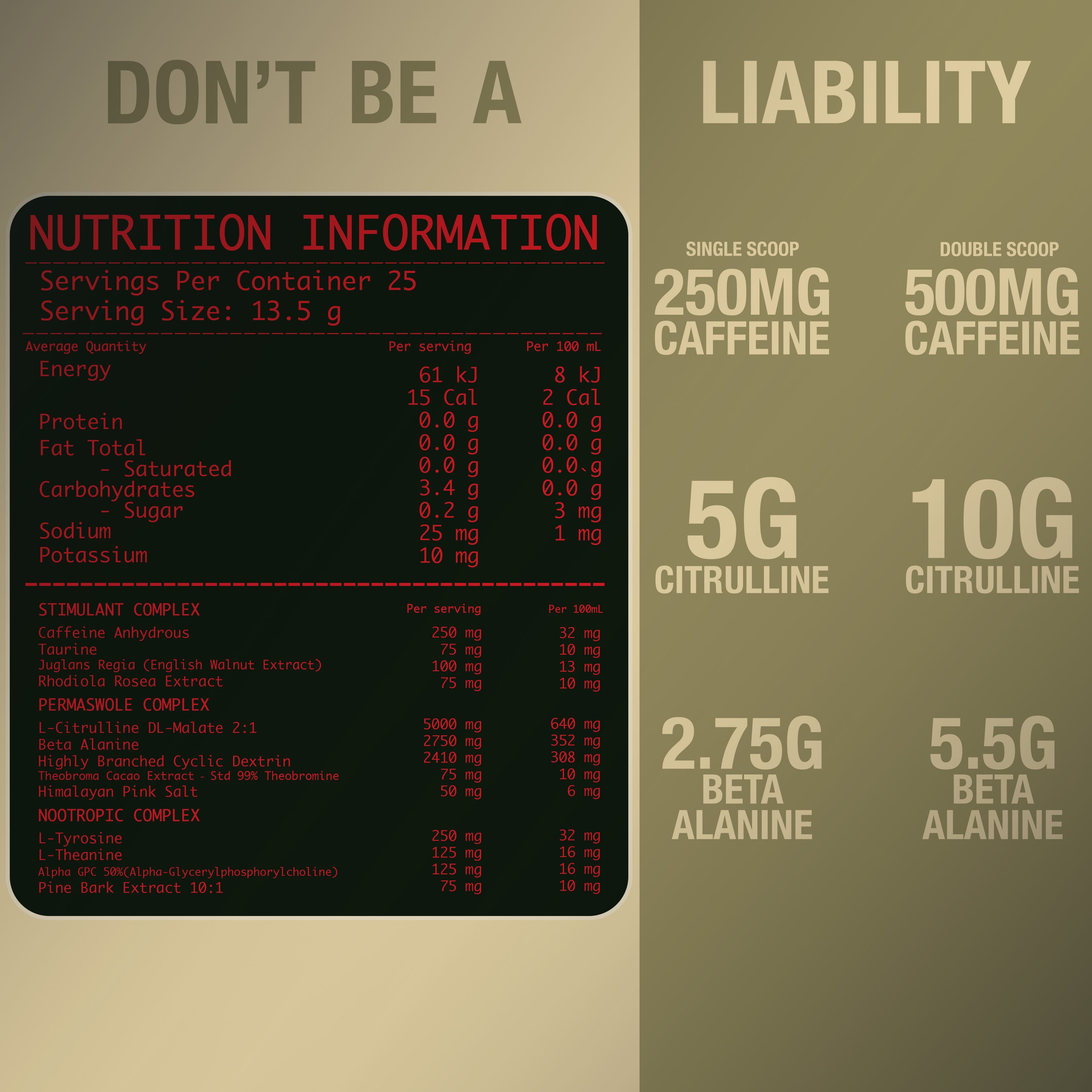 ROAD SIDE BOMB - PREWORKOUT