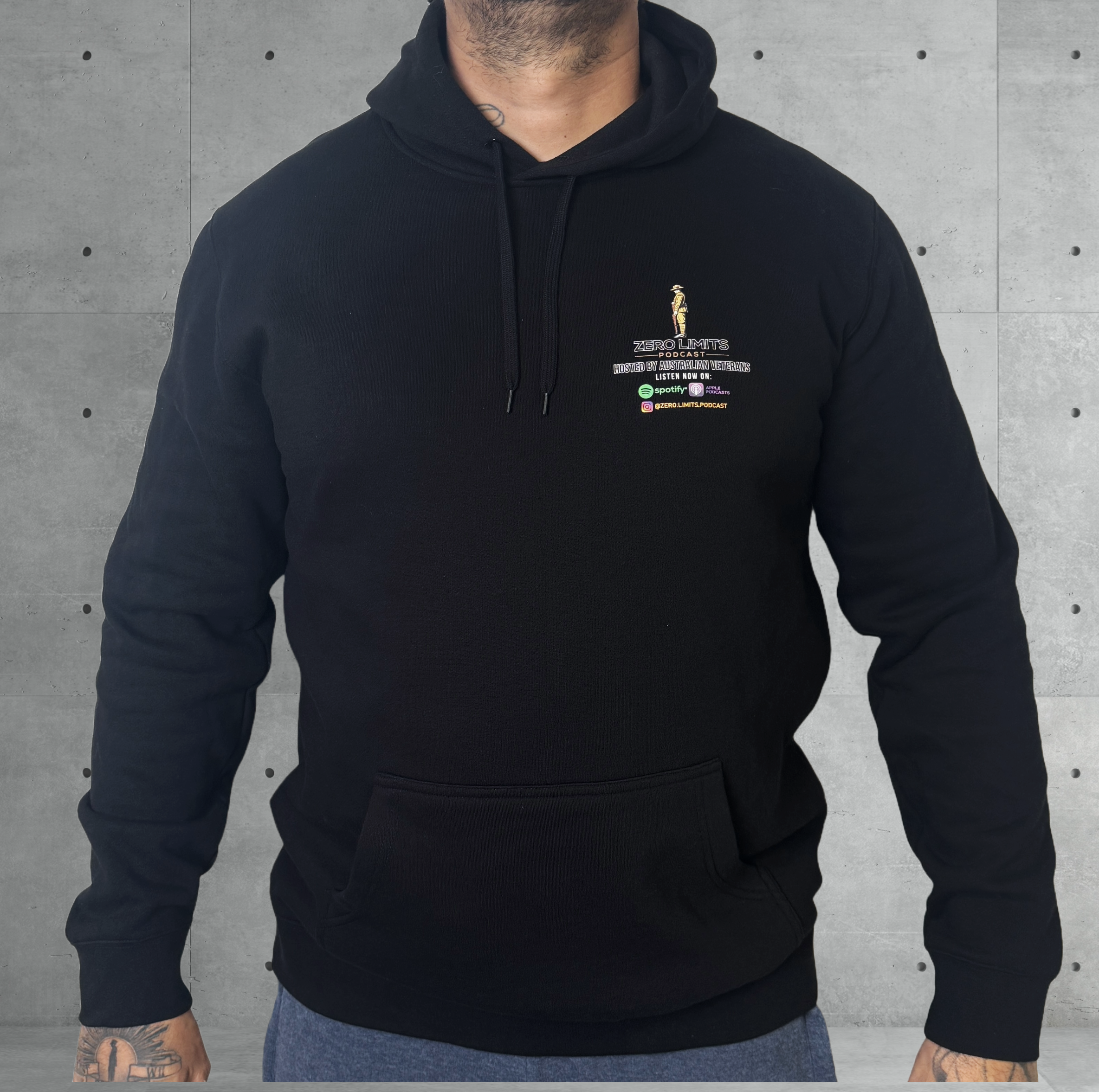 Zero Limits Podcast Supporter ANZAC Lest We Forget Hoodie