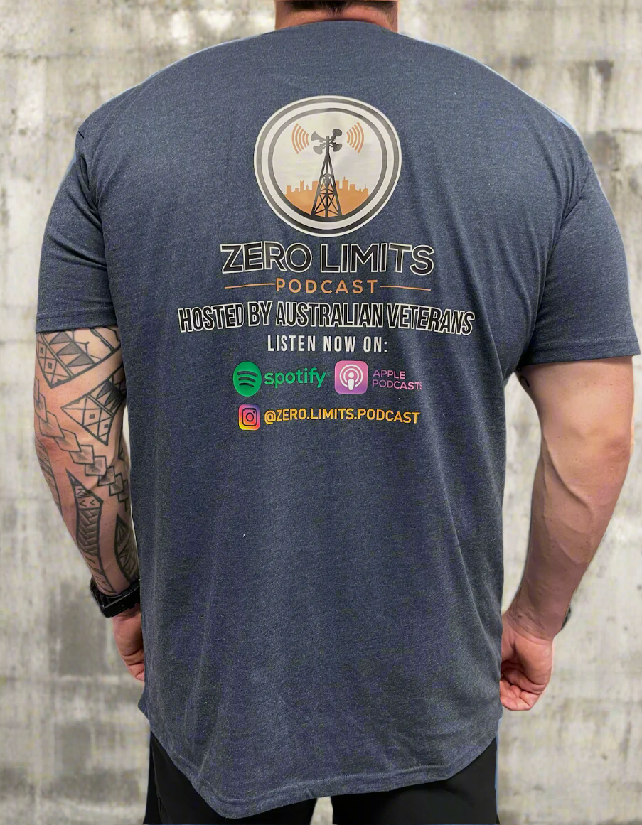 Zero Limits Podcast Supporters Tee - Navy Blue