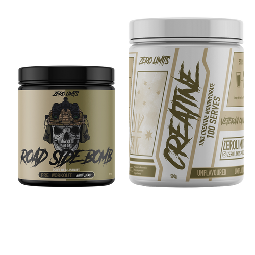 Supps Pre + Creatine Bundle - Fully stocked at www.zerolimitssupplements.com